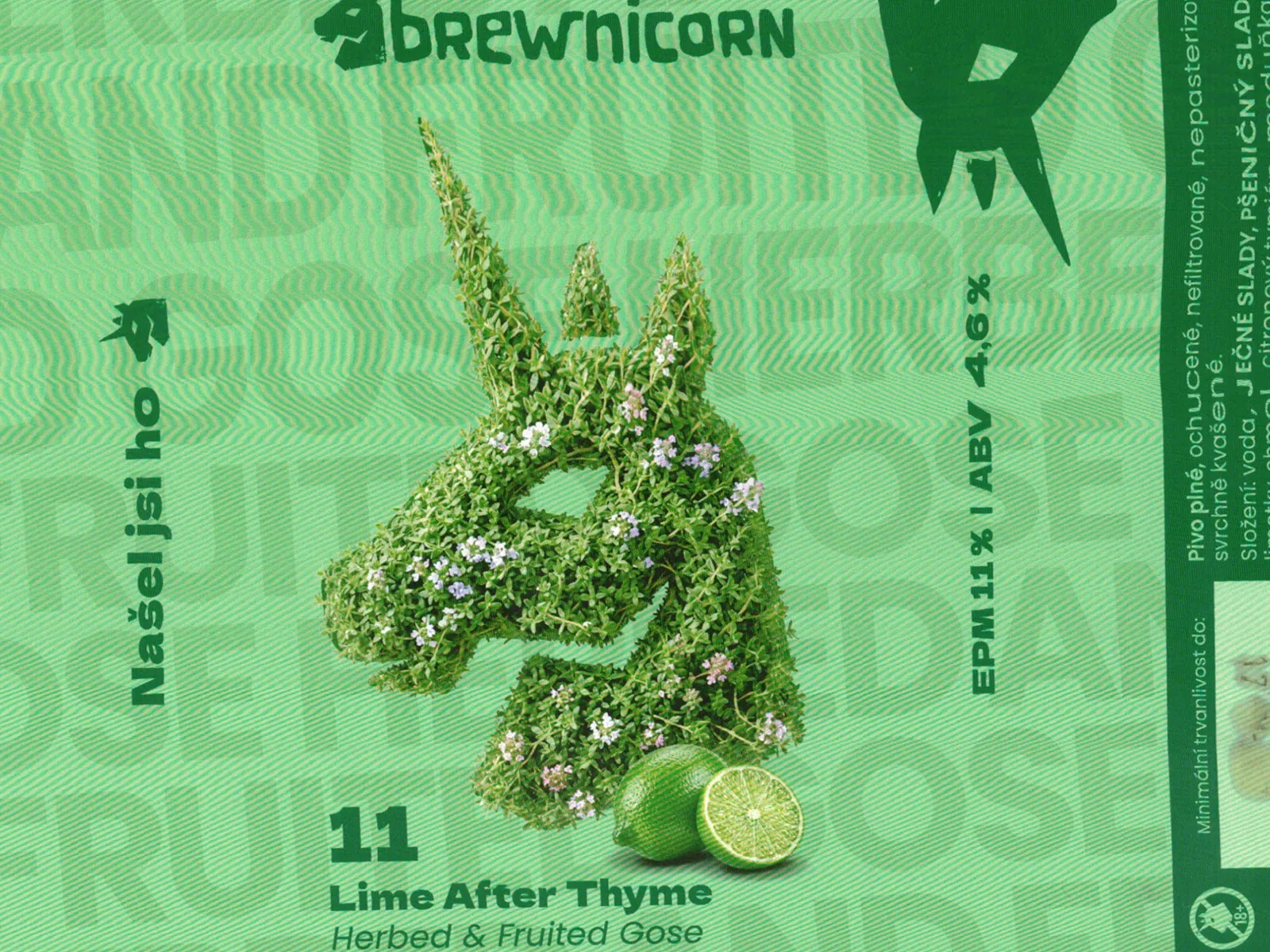 Lime After Thyme 11° — Gose, Brewnicorn