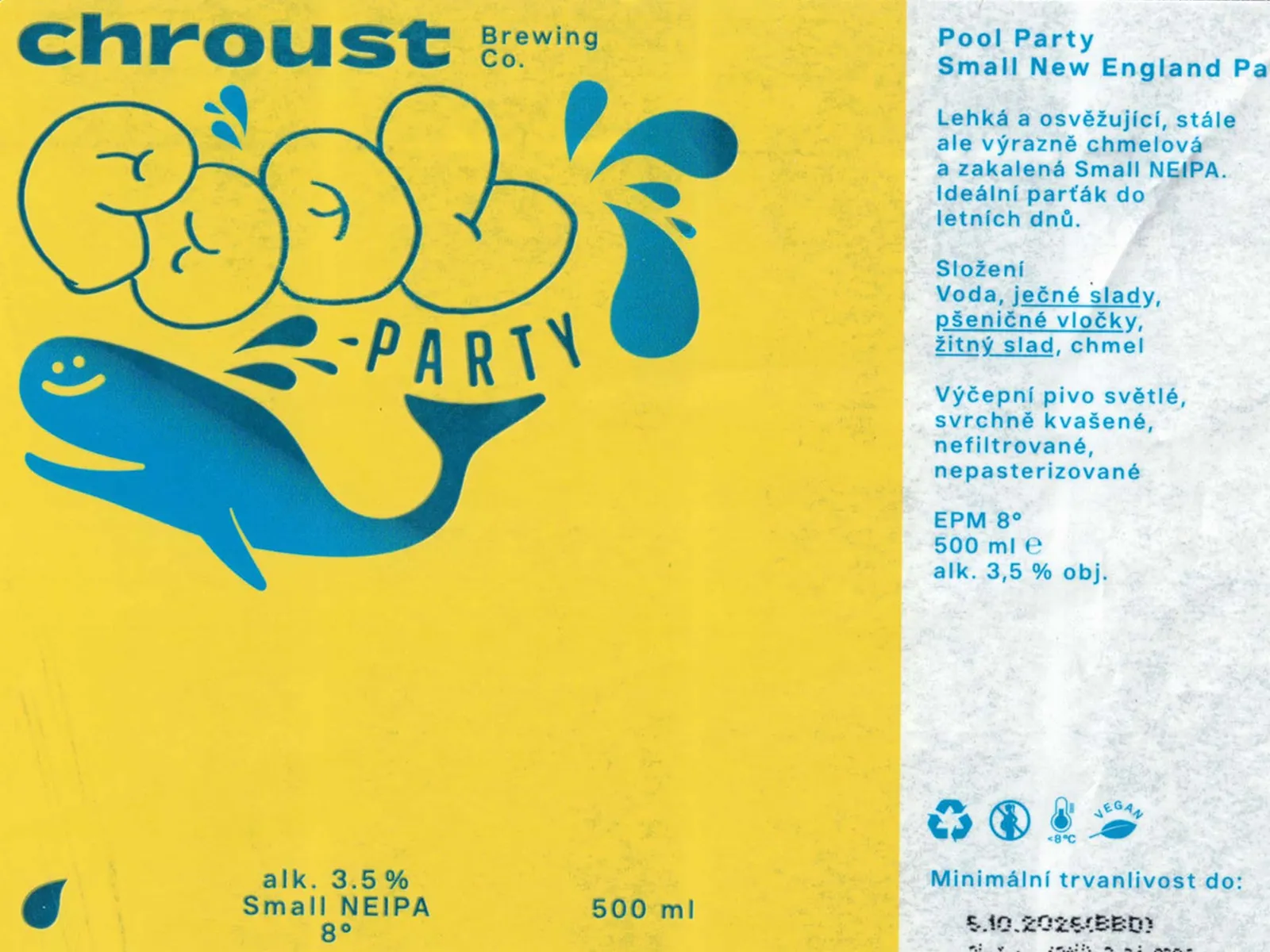 Pool Party 8° — Small NEIPA, Chroust