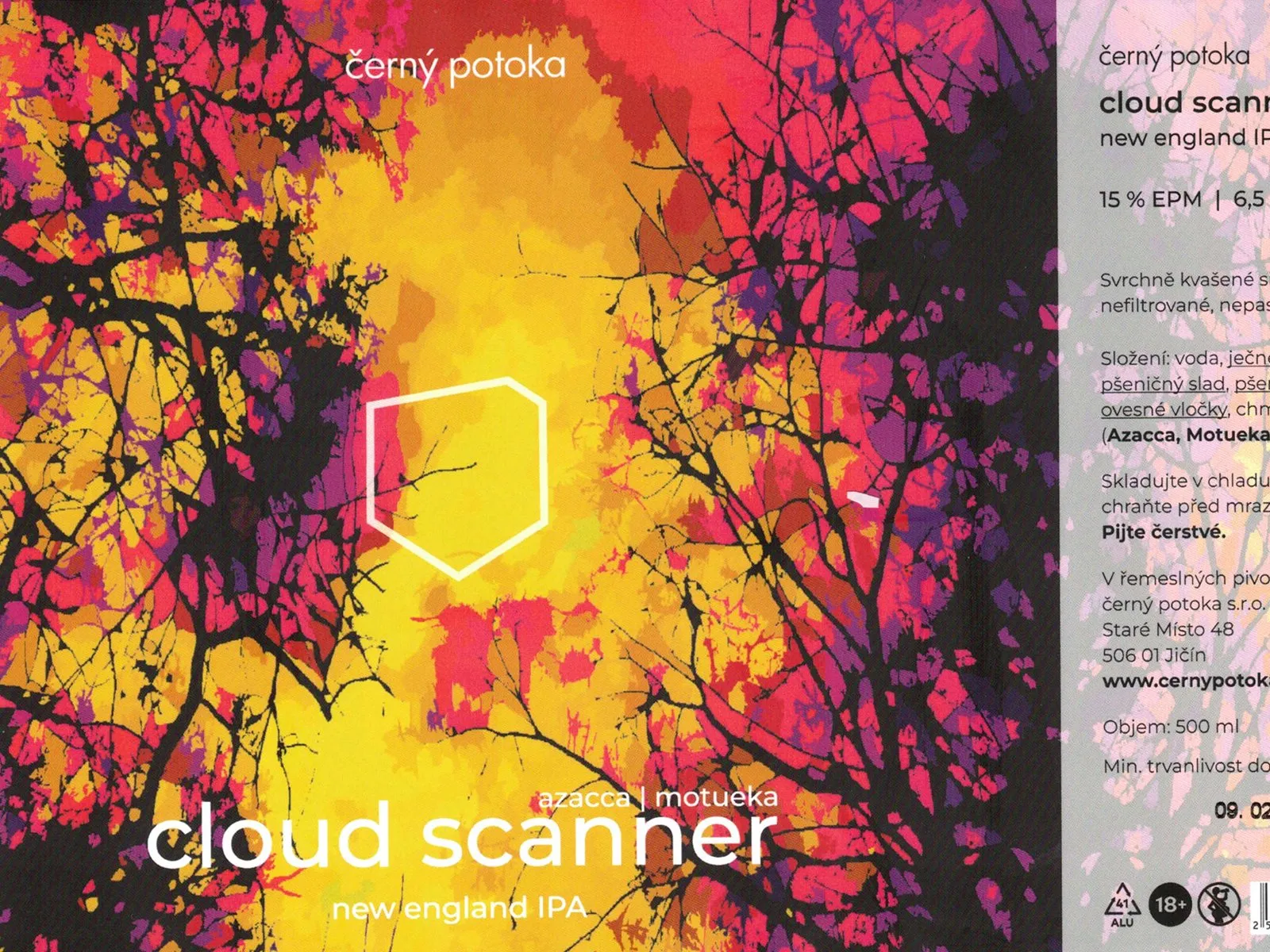 Cloud Scanner 15° — New England IPA, Černý Potoka