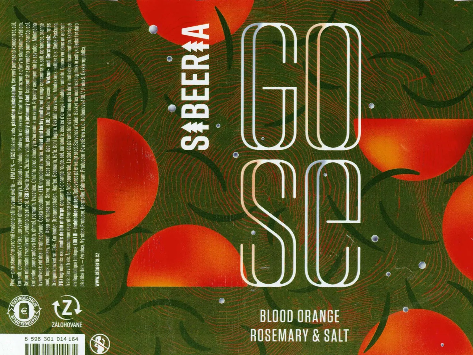 Blood Orange & Rosemary 12° — Gose, Sibeeria