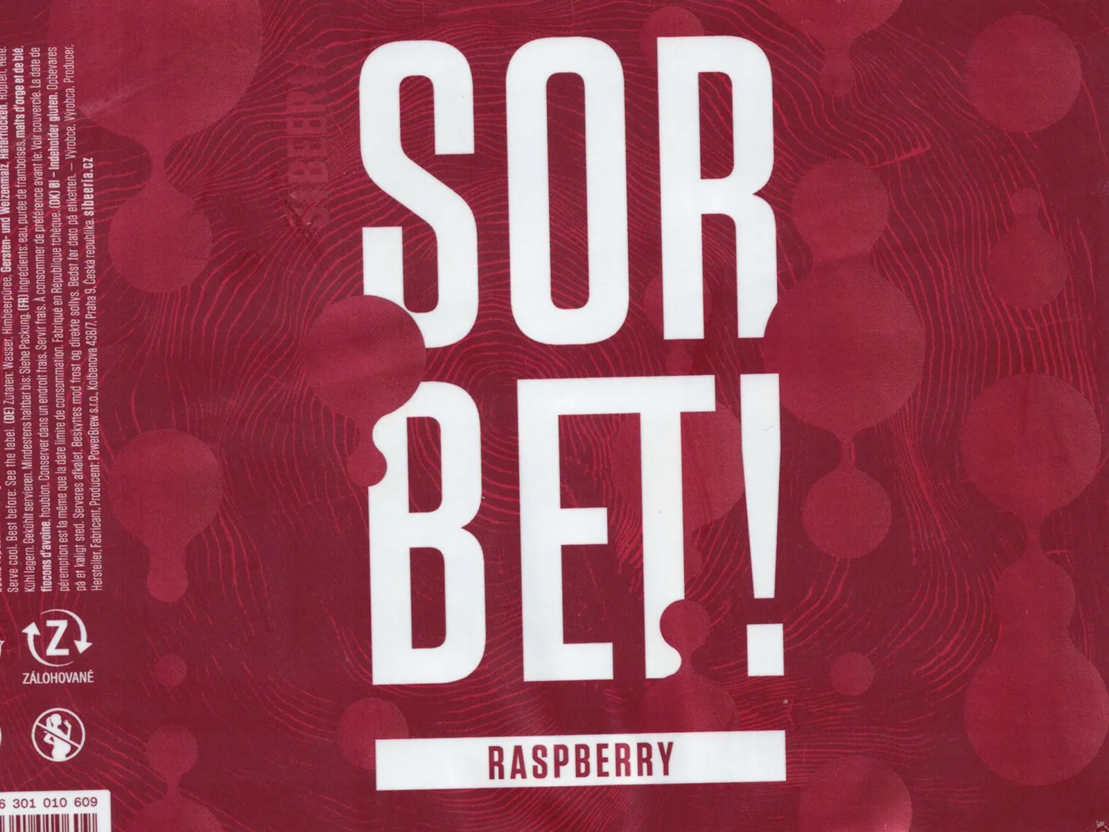 Raspberry Sorbet 11° — Sour Ale, Sibeeria