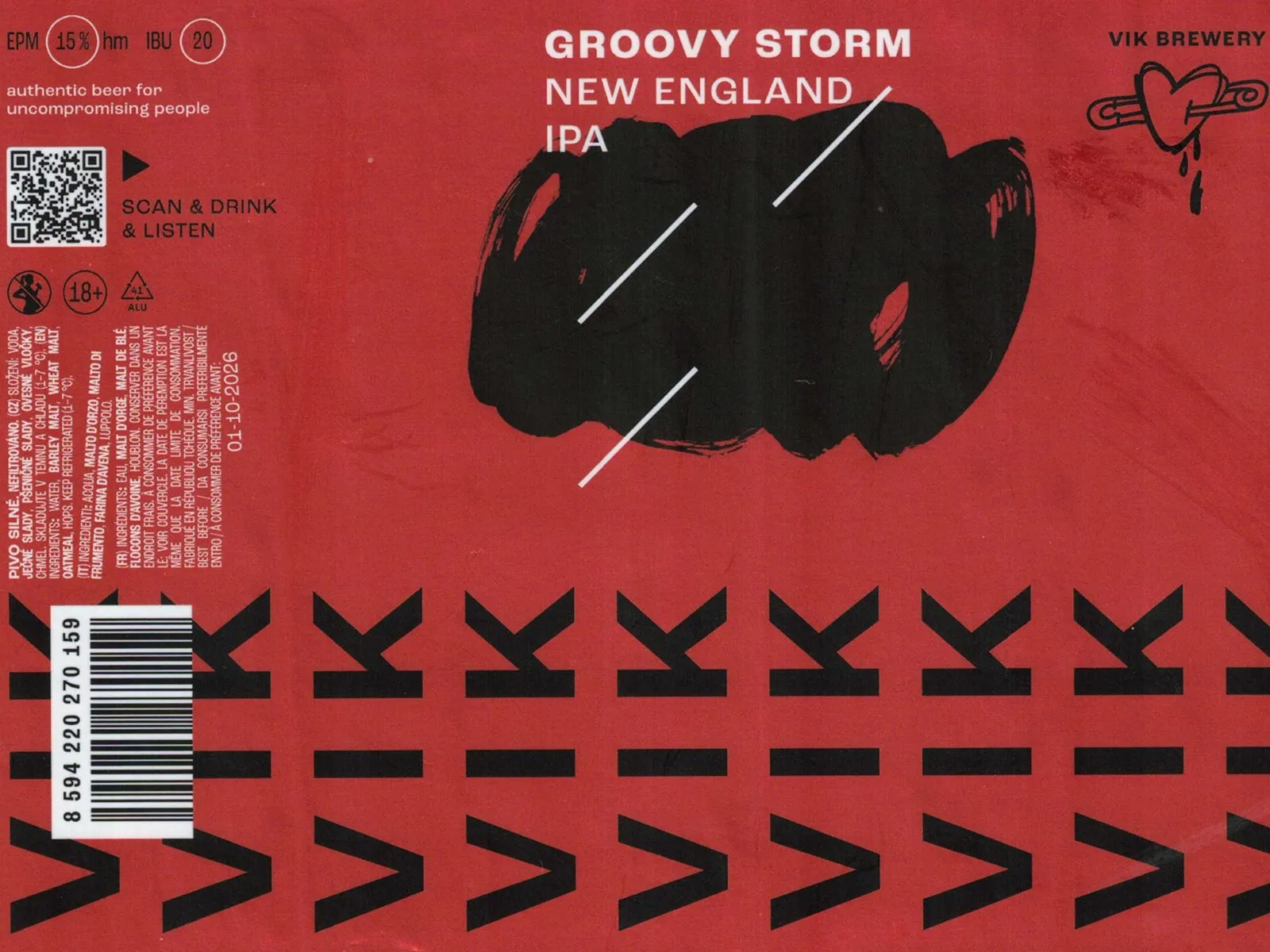 Groovy Storm 15° — New England IPA, Vik