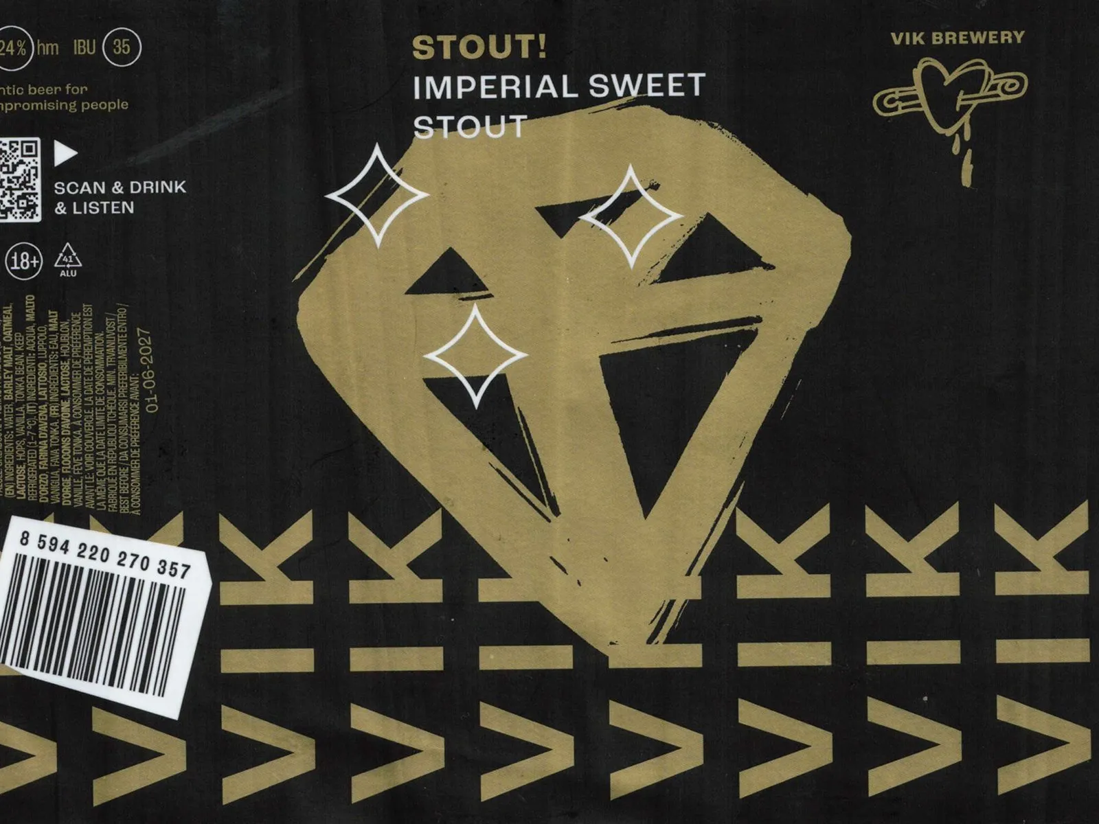 Stout! 24° — Imperial Sweet Stout, Vik