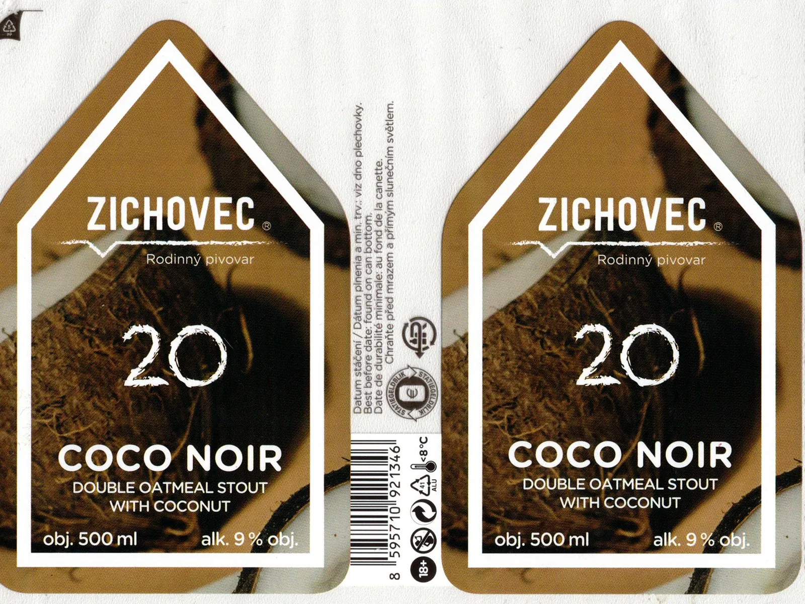 Coco Noir 20° — Double Oatmeal Stout, Zichovec