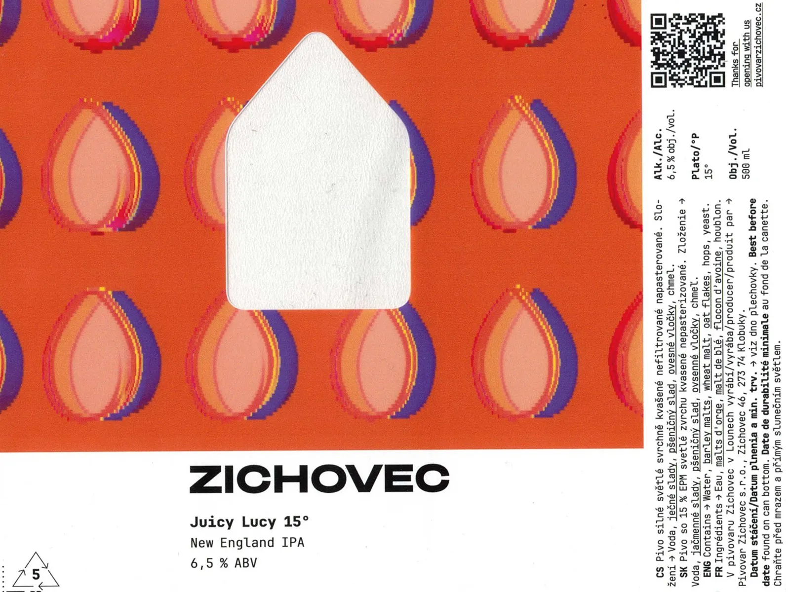 Juicy Lucy 15° — New England IPA, Zichovec